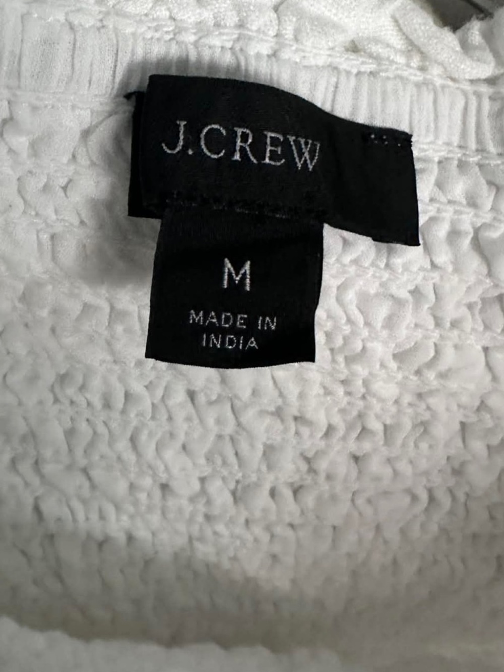 J. Crew White Linen SMOCKED TOP MIDI SLIT DRESS - Picture 3 of 8